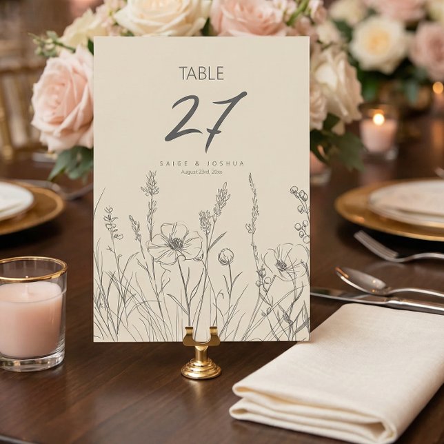 Invitation Bordure de jardin lavée par le soleil Mariage ID12 (Créateur téléchargé)