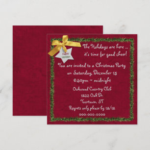 Invitation Bordure de Tinsel