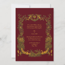 Bordure dorée baroque rococo vintage avec cœurs