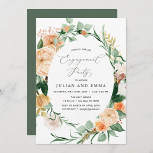 Invitation Botanique Boho Neutral Green Party