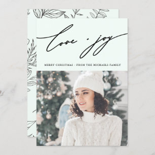 Invitation Botanique d'hiver rustique avec vert de vacances p