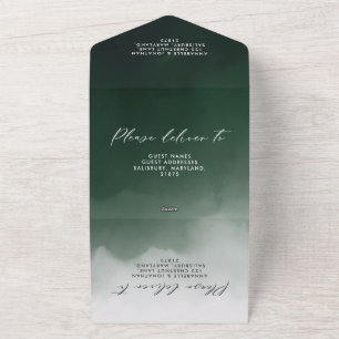 invitation botanique mariage Eucalyptus + rsvp