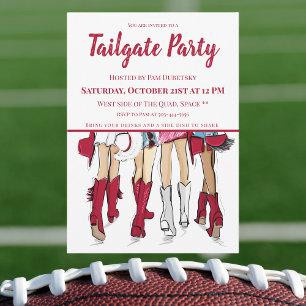 Invitation Bottes et chapeaux de cowboy pour tailgate en Alab