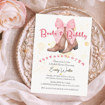 Bottes et Fête des mariées Bubly Coquette Bow rose