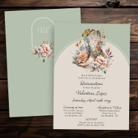 Bottes occidentales florales Quinceanera rustique 