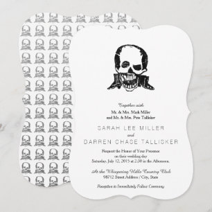 Invitation Bottes Posada Calavera et Crâne