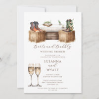 Bottes Rustiques Et Brunch Mariage Bubbly