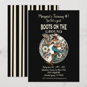 Invitation Bottes sur le terrain