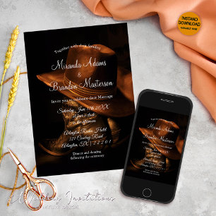 Invitation Bottes vintages Cowboy Mariage campagnard rustique