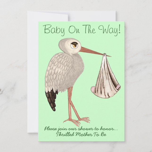 Invitation Bouche classique (neutre) 1 (Baby shower) (Devant)