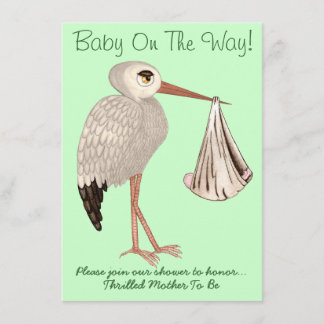 Invitation Bouche classique (neutre) 1 (Baby shower)