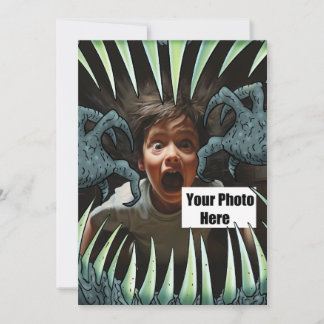 Invitation Bouche monstre Halloween personnalisable