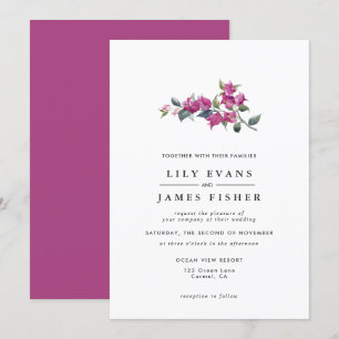 Invitation Bougainvilliers méditerranéens Mariages floraux ro