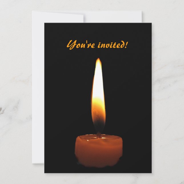 Invitation Bougie Anniversaire de Mariage (Devant)