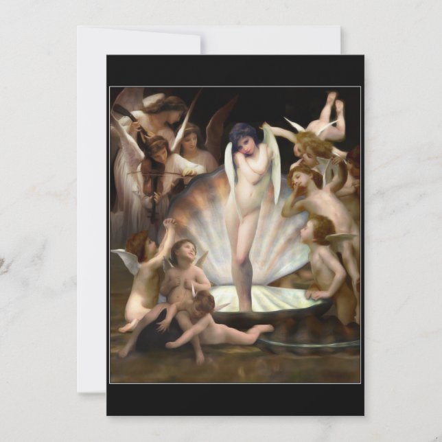Invitation Bouguereau's Angels Surround (Devant)