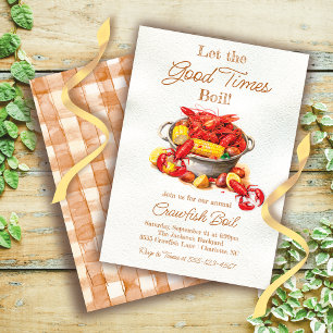 Invitation Bouillabaisse de fruits de mer aux écrevisses