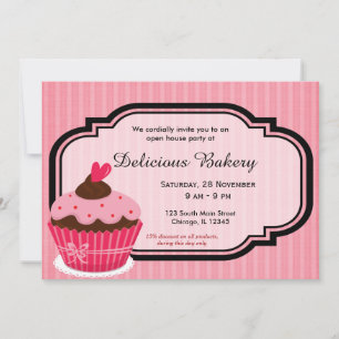 Invitation Boulangerie Cupcake