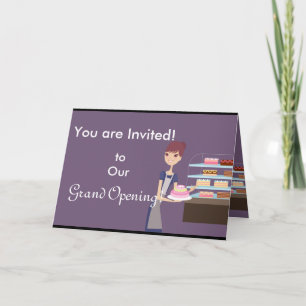 Invitation Boulangerie/pâtisserie 4 Design