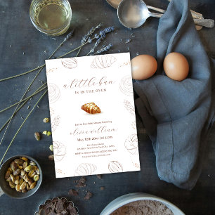 Invitation Boulangerie Pâtisserie Bun Dans Le Baby shower Du