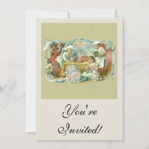 Invitation Boulangeries au chocolat Antique