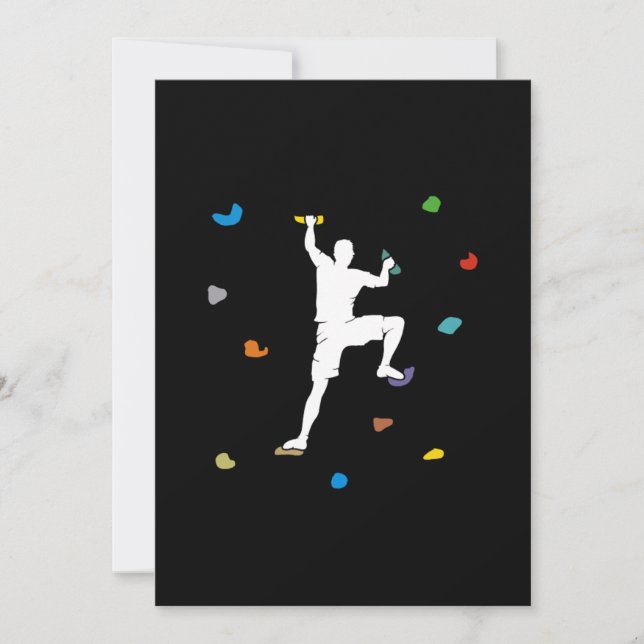 Invitation Bouldering Hall Climb Mur Cadeau (Devant)