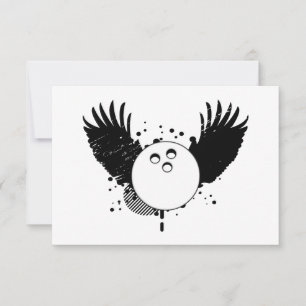 Invitation boule de bowling hi-fi