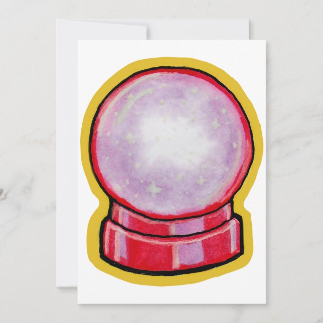 Invitation Boule de cristal pastel (Devant)