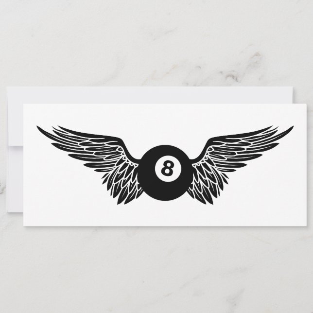 Invitation boule de huit ailes (Devant)