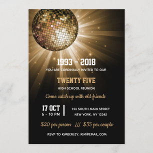 Invitation Boule d'or Disco