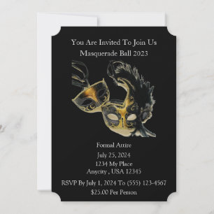 Invitation Boule Masquerade