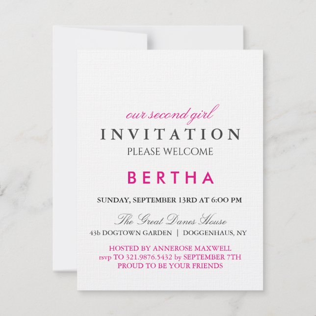 Invitation Bouledogue Français (Dos)