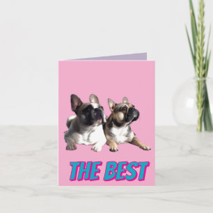 Invitation Bouledogues français French Bulldog le meilleur