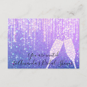 Invitation Boules de verre diamant Sweet16e Mariage nuptiale