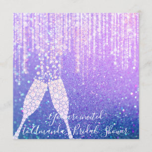 Invitation Boules en verre diamant Sweet16e Fête des mariées 