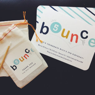 Invitation Bounce anniversaire