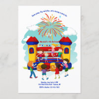Invitation Bounce House Party