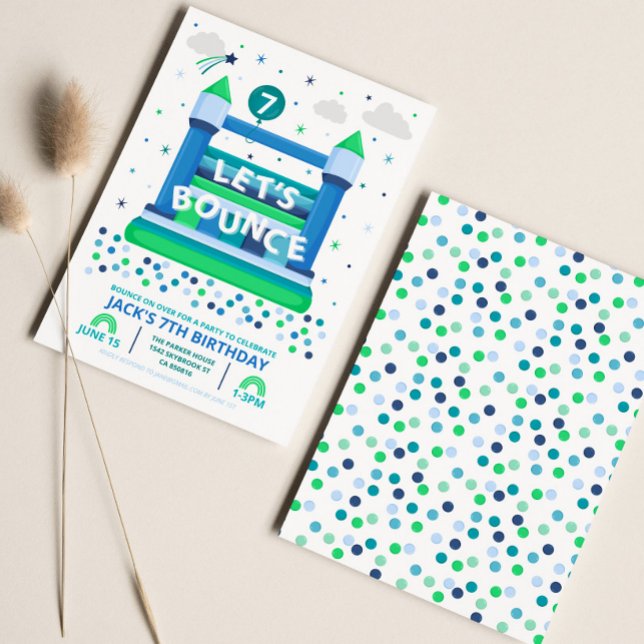 Invitation Bounce House Party (Créateur téléchargé)