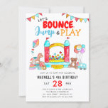 Invitation Bounce Jump Play Kids Trampoline Park Anniversaire<br><div class="desc">Invitation d'anniversaire</div>