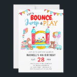 Invitation Bounce Jump Play Kids Trampoline Park Anniversaire<br><div class="desc">Invitation d'anniversaire</div>