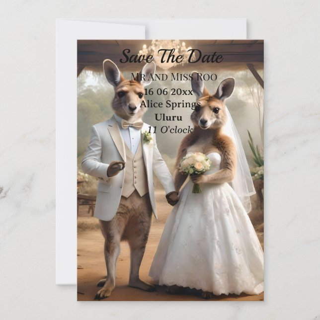 Invitation "Bound by Love : A Roo-mantic Hop Down the Aisle" (Devant)
