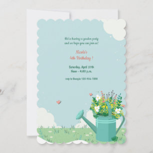 Invitation Bouquet Arrosoir