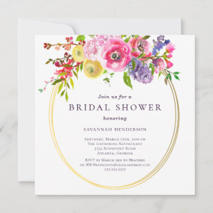 Invitation Bouquet Bridal Shower