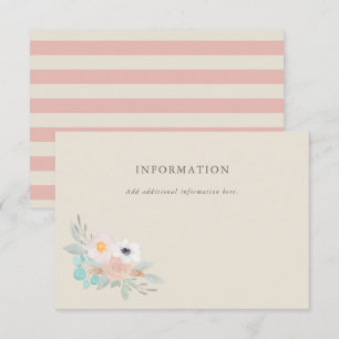 Invitation Bouquet d'aquarelle, fiche d'information sur la Fê