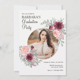 Invitation Bouquet d'aquarelle fleurs