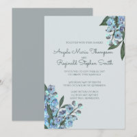 Bouquet de Delphinium Floral Bleu