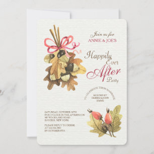 Invitation Bouquet de Feuilles d'Automne