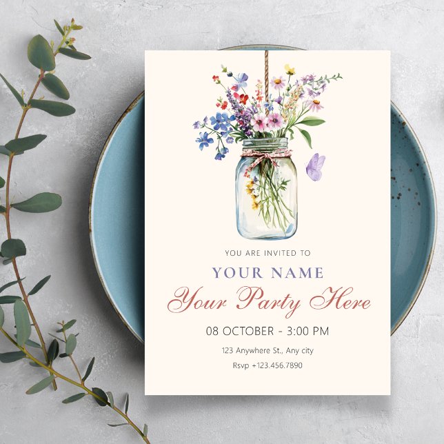 Invitation Bouquet de fleurs (Créateur téléchargé)