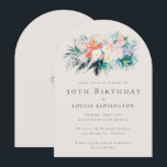 Invitation Bouquet de fleurs élégantes moderne 30e anniversai<br><div class="desc">Fêtez un jalon dans le style avec notre Bouquet de Fleurs Élégantes Moderne 30e anniversaire Invitation! Avec son bouquet floral magnifiquement illustré qui allie design moderne et élégance intemporelle, cette invitation donne le ton d'une célébration vraiment sophistiquée. Avec un modèle texte entièrement personnalisable, il est facile de personnaliser chaque détail...</div>