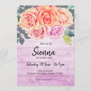 Invitation Bouquet de fleurs pour toutes les occasions