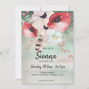 Invitation Bouquet de fleurs pour toutes les occasions